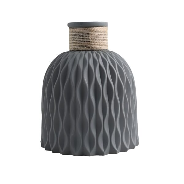 Ripple Texture Plastic Vase Decor - Image 8