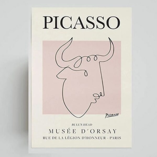 Picasso Wall Art Minimalist Canvas (Without Frame) - Image 11