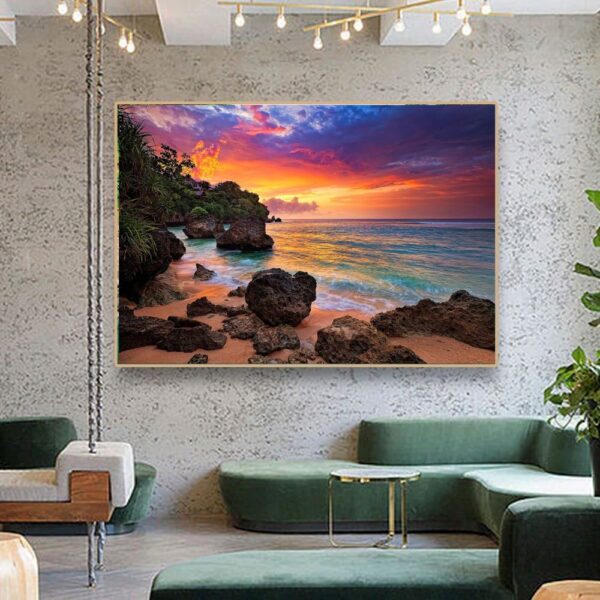 Beach Sunset Wall Art Canvas Print - Image 10