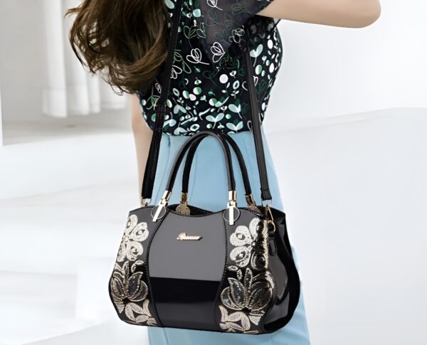 Luxury Patent Leather Shoulder Bag - Image 2