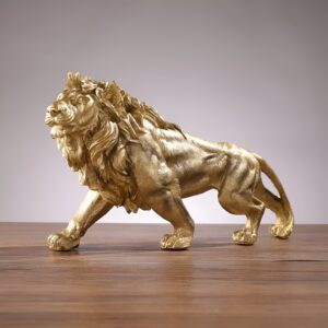 Lion Resin Desk Statue