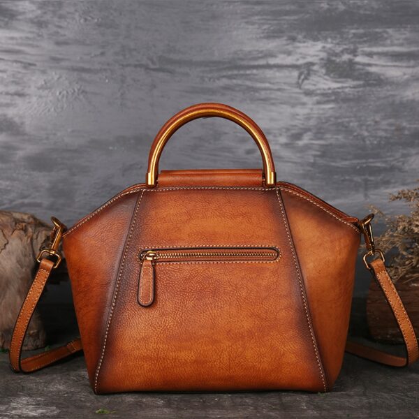 Luxury Retro Genuine Leather Handbag - Image 2