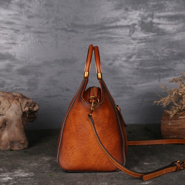 Luxury Retro Genuine Leather Handbag - Image 3
