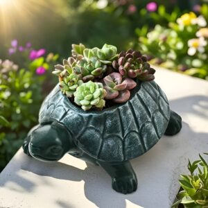Cute Resin Turtle Plant Pot