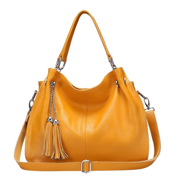 Genuine Leather Tote Handbag - Image 8