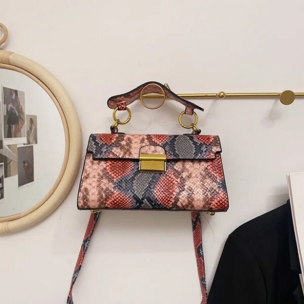 Trendy Snakeskin Crossbody Purse - Image 15