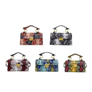 Trendy Snakeskin Crossbody Purse