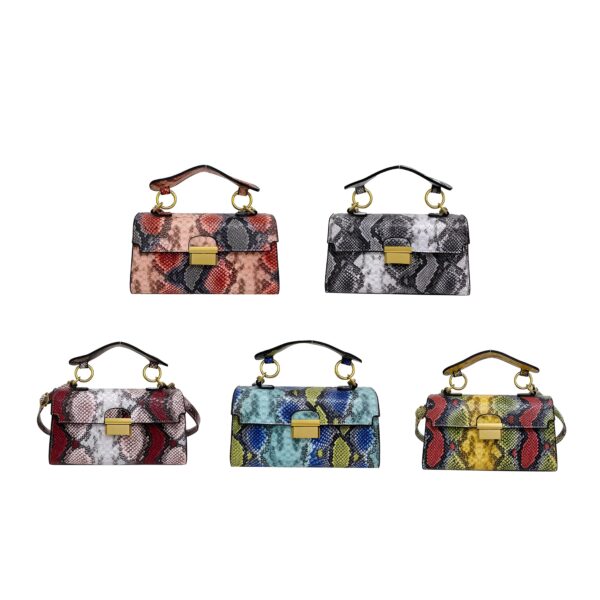 Trendy Snakeskin Crossbody Purse