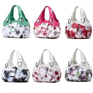 Trendy Vegan Leather Printed Handbag
