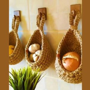 Boho Wall Hanging Storage Basket