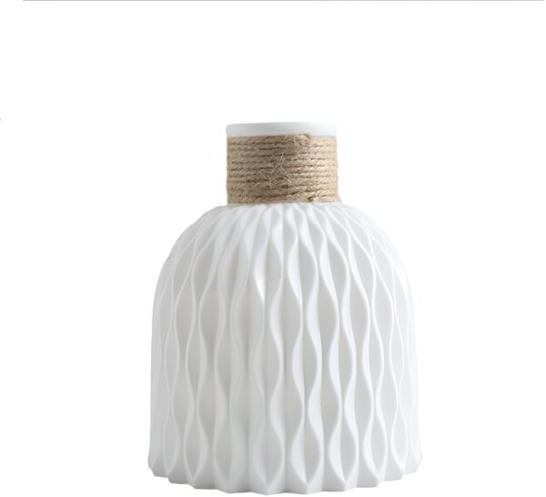 Ripple Texture Plastic Vase Decor - Image 16
