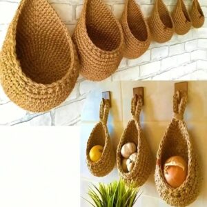 Boho Wall Hanging Storage Basket