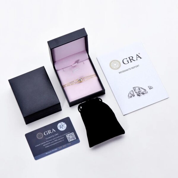 D Color Moissanite Bracelet Gift - Image 3