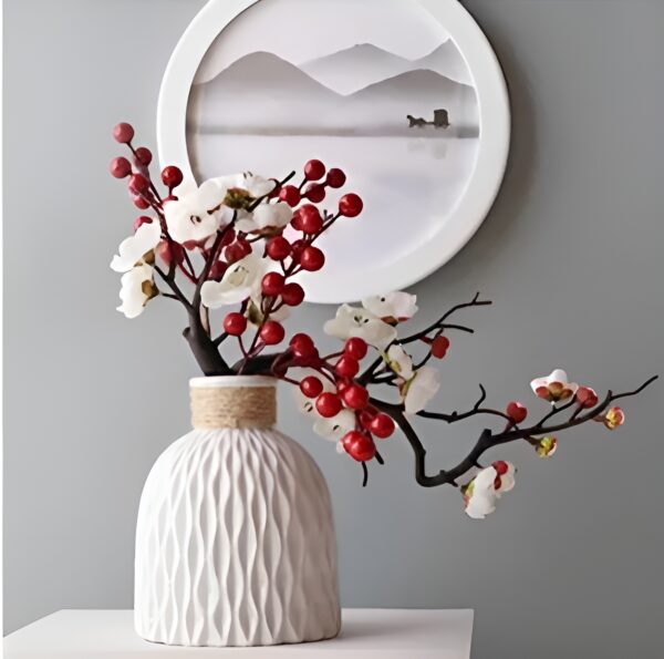 Ripple Texture Plastic Vase Decor - Image 4