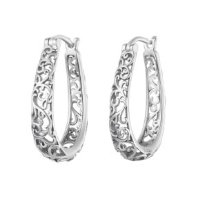 Filigree Hoop Earrings