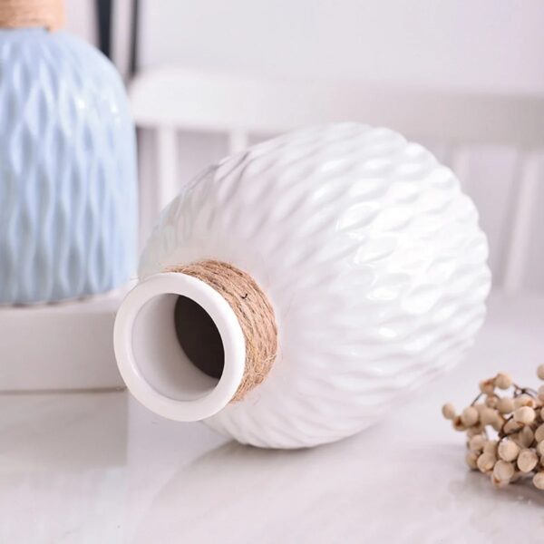 Ripple Texture Plastic Vase Decor - Image 9