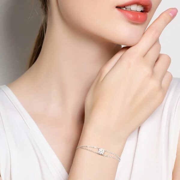 D Color Moissanite Bracelet Gift - Image 9