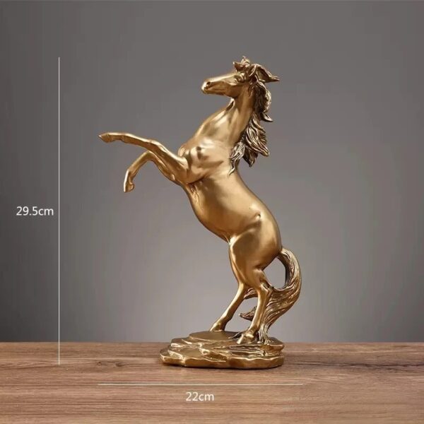 Elegant Resin Horse Sculpture Decor - Image 11