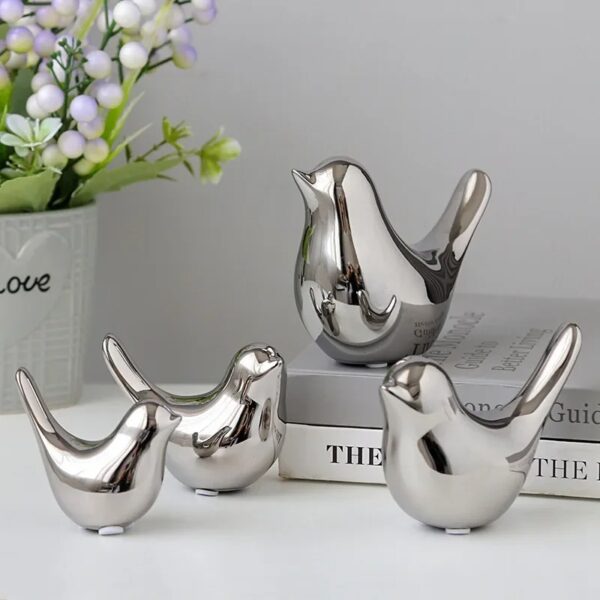 Luxury Ceramic Bird Figurines Decor - Image 3