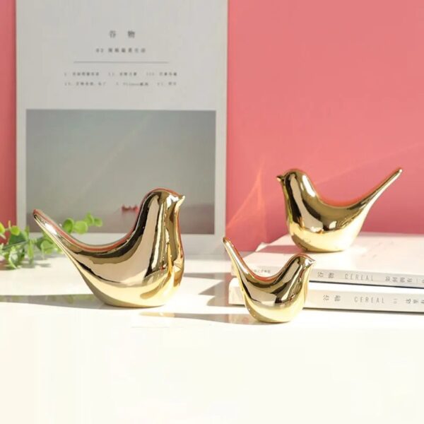Luxury Ceramic Bird Figurines Decor - Image 2