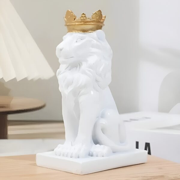 Crowned Lion King Statue - Image 9
