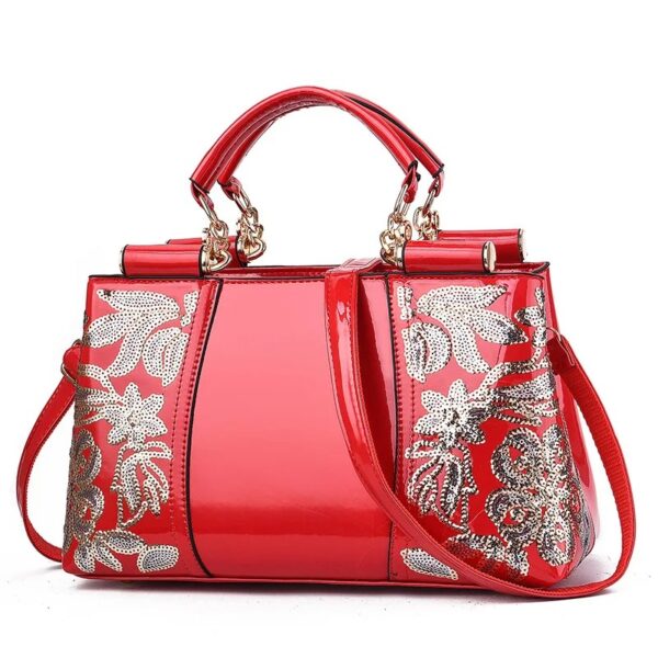 Luxury Patent Leather Shoulder Bag - Image 11