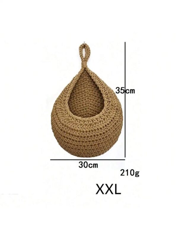 Boho Wall Hanging Storage Basket - Image 12