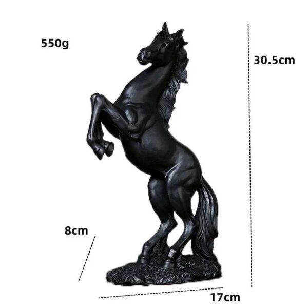 Elegant Resin Horse Sculpture Decor - Image 12