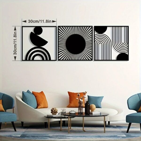 Bohemian Geometric Metal Wall Art - Image 2