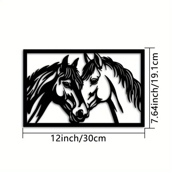 Rustic Horse Metal Wall Art - Image 2
