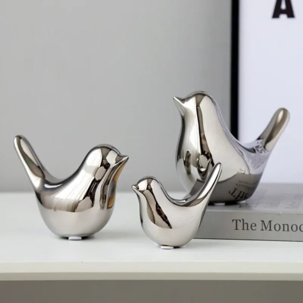 Luxury Ceramic Bird Figurines Decor - Image 6