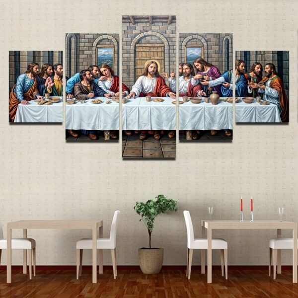 Jesus Christ Wall Art Canvas Set - Image 4