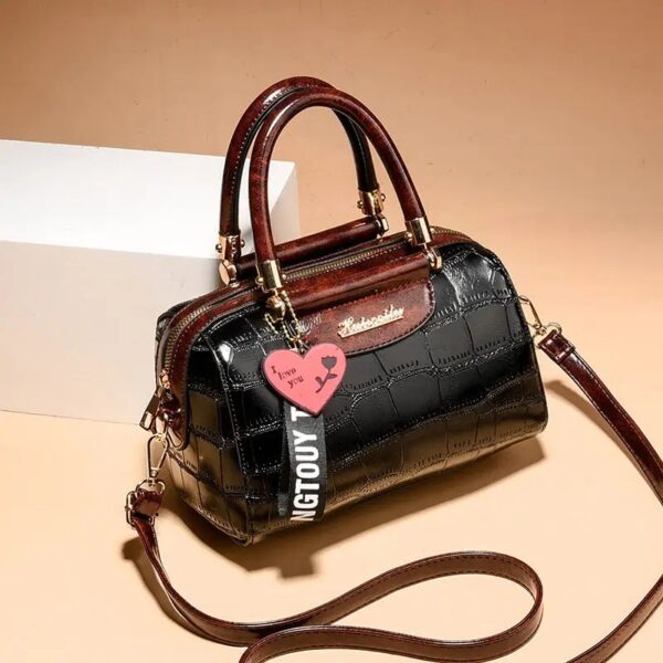 Luxury Crocodile PU Leather Handbag - Image 2