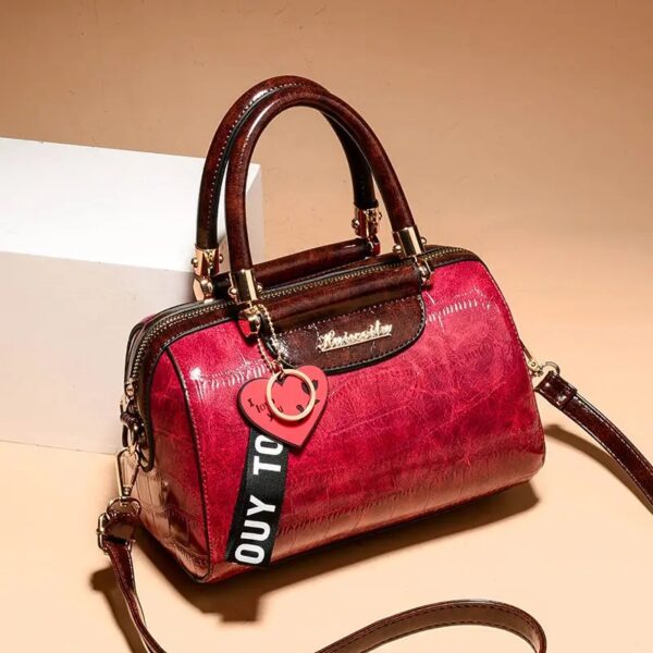 Luxury Crocodile PU Leather Handbag - Image 3