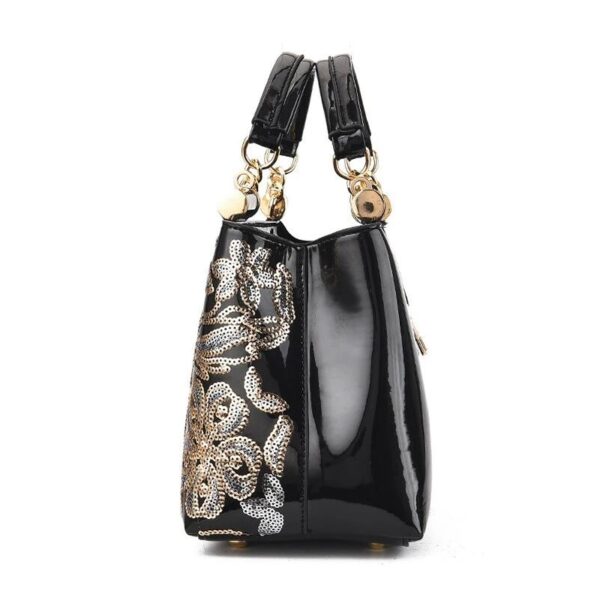 Luxury Patent Leather Shoulder Bag - Image 4