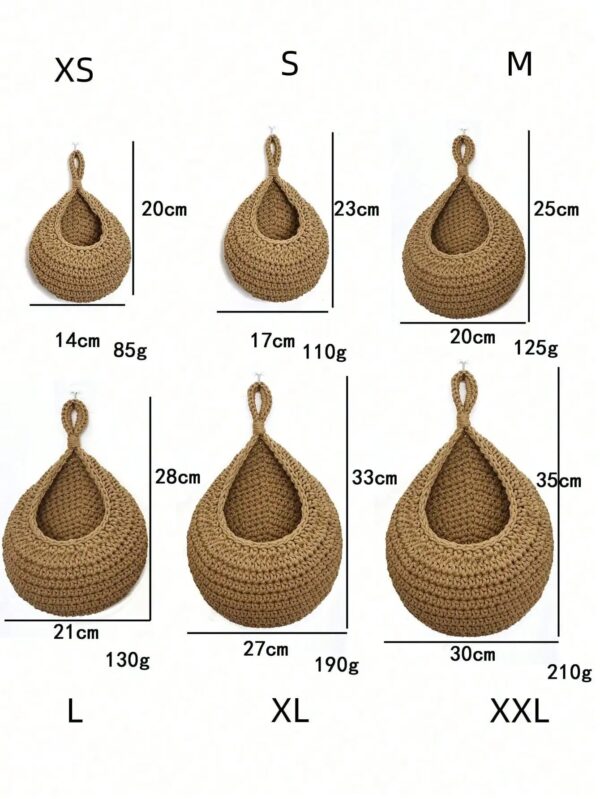 Boho Wall Hanging Storage Basket - Image 4