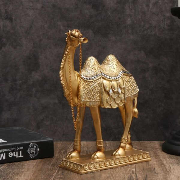 Elegant Resin Camel Table Decor - Image 4