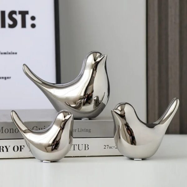 Luxury Ceramic Bird Figurines Decor - Image 8