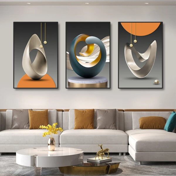 Modern Geometric Wall Art Prints (Without Frame) - Image 5