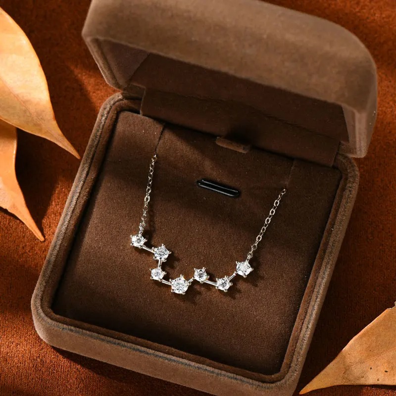 Moissanite Big Dipper Necklace Sparkle