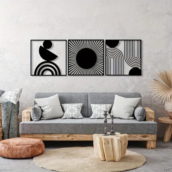 Bohemian Geometric Metal Wall Art - Image 5