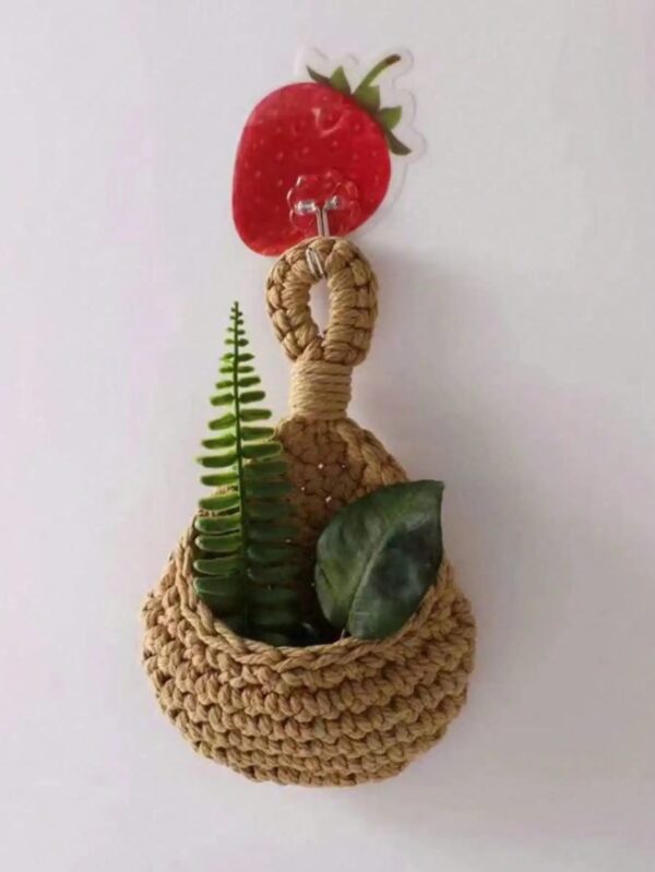 Boho Wall Hanging Storage Basket - Image 5