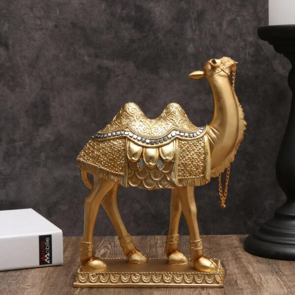 Elegant Resin Camel Table Decor - Image 5