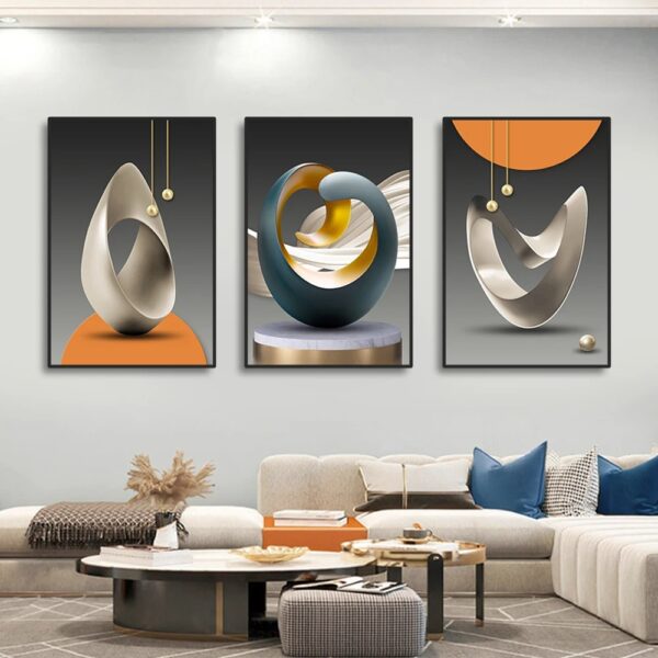 Modern Geometric Wall Art Prints (Without Frame) - Image 6