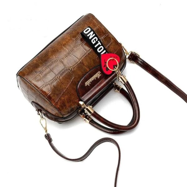 Luxury Crocodile PU Leather Handbag - Image 5