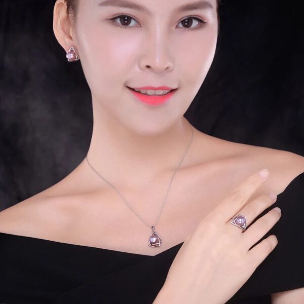 Freshwater Pearl Ring Sterling Silver - Image 7