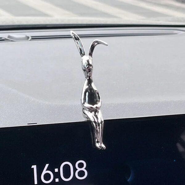 Silver Bunny Console Desk Decor - Image 8