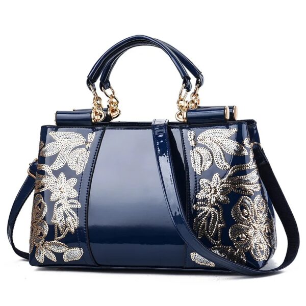 Luxury Patent Leather Shoulder Bag - Image 8