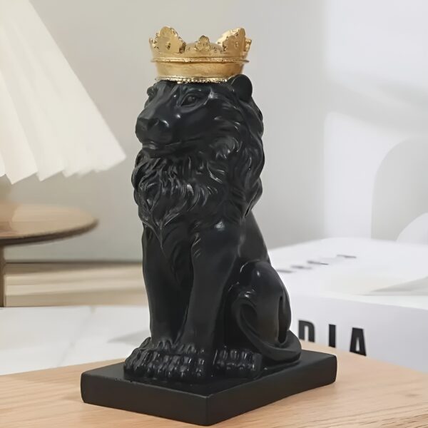 Crowned Lion King Statue - Image 7