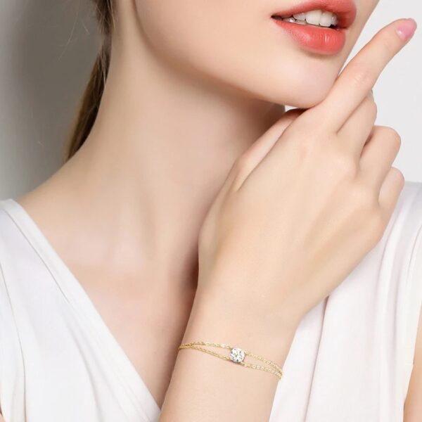 D Color Moissanite Bracelet Gift - Image 14